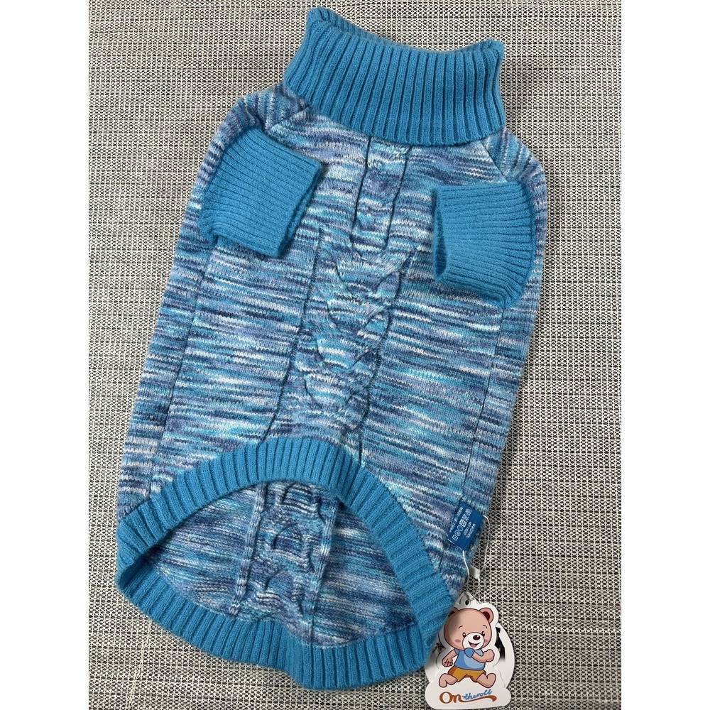On the roll Warm Dog Sweater XL Blue Acrylic Winter Apparel‎ (20-30 Libras)